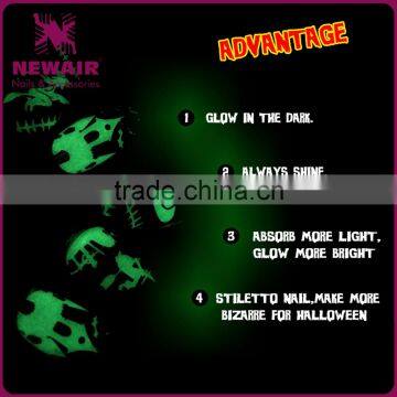 Modern Fashion Dark Holloween False Nails With Glue photo-6