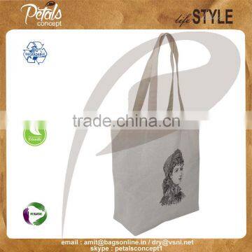 2017 Factory Direct Sale Cheap Cotton Bag / Raw Cotton Fabric Bag/unbleached Cotton Tote With Printing photo-2