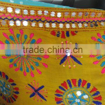 Yellow PHULKARI GEORGETTE DUPATTA SHAWL Stole photo-4
