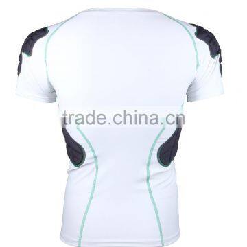 Customized sports safty padded compression shirts for FIGHT Training