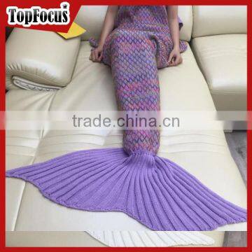 New Arrival Amazon Fleece Soft Adult Flannel Blanket Mermaid Tail Blanket Wholesale photo-3