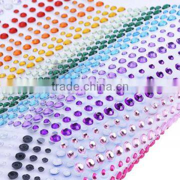 Custom Popular Wholesale Self Adhesive Crystal Sticker Sheet for Car photo-3