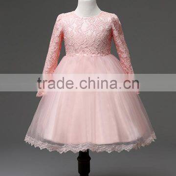 MGOO Boutique Clothing Korea Sryle Lace Dress For Girl White And Pink 2-9 Years Old Dresses Infant MGT004 photo-4