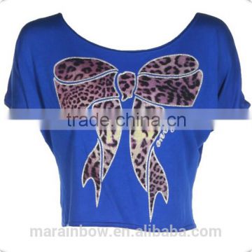 OEM custom blank crop tops wholesale cheap with printing / Sexy Lady plain crop tops wholesale