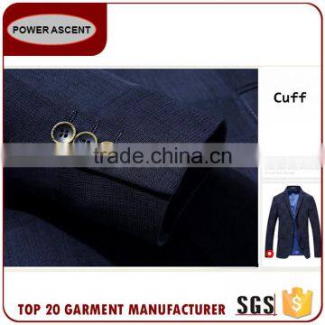 Wholesale Casual Men'S Fashion Check Button Suit Jacket Blazer photo-5