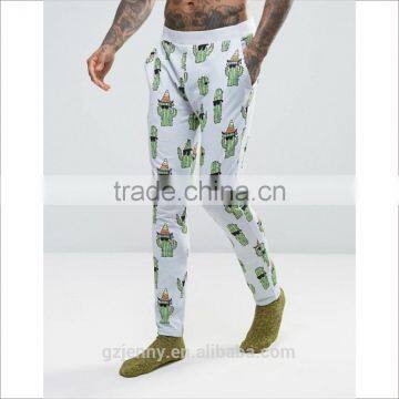 Wholesale New Printed Men Short Sleeve Tops And Long Pants Summer Pajamas photo-2