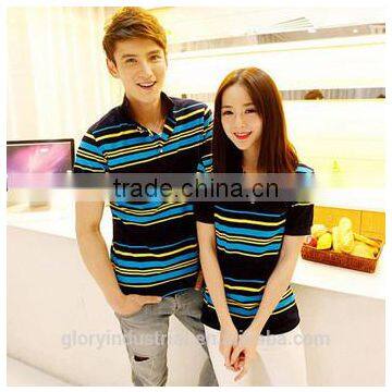 2015 Short Sleeve Mens Polo Collar Striped t Shirt photo-3