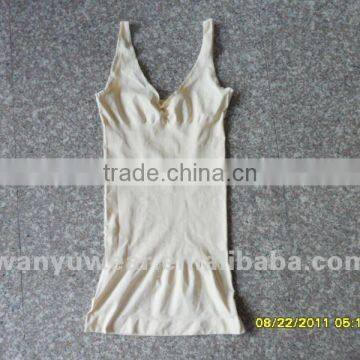 ladies seamless corset tank top