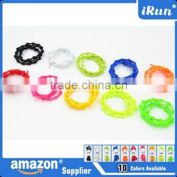 2016 Hot Sale Custom Elastic Laces~No Tie Elastic Laces With Knots~None Tie Elastic Lazy Shoe Laces Sport Triathlon Laces photo-6