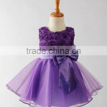 High Quality Little Queen Real Sample Flower Girl Dress Made in China photo-3