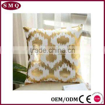 Customized Design Hot Stamping in Gold Color Painting Pillow Cover photo-3