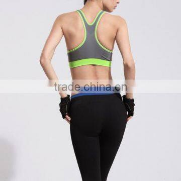 Patchwork Grey Girl Sport Seamless Hot Sexy Xxxx Sports Bra photo-4