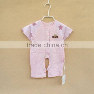 Wholesale summer striped girls baby rompers cotton clothing