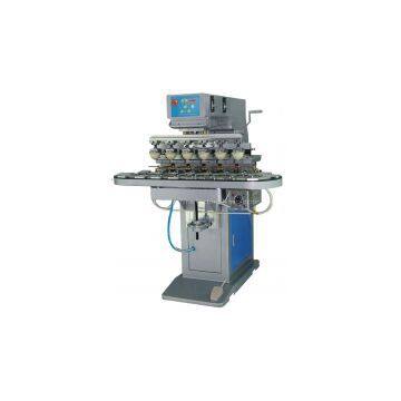 Six Color Ink Cup Pad Printer with Conveyor