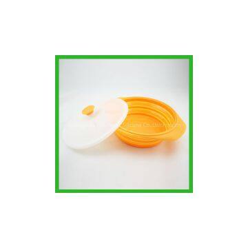 High Quality Cheap Silicone Folded Bowl/ Silicone Travel Bowl / Silicone Collapsible/ Portable Bowl