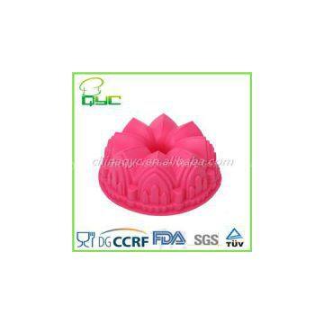 Non-stick Food Grade Silicone Crown Shaped Bundt Cake Pan