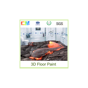 New design excellent stain good penetration epoxy 3D floor paint with low price