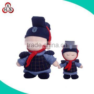 newest design plush soldier doll soft figure doll for kid