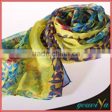 Yellow Plants Bohemian Style Printing Scarf Shawl