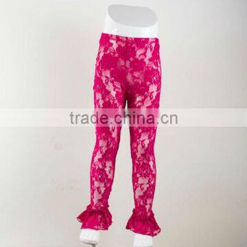 Princess Fashion Boutique Leggings,Floral Ruffles Flower Leggings Pants layer transparent gauze laciness fluffy lace trousers