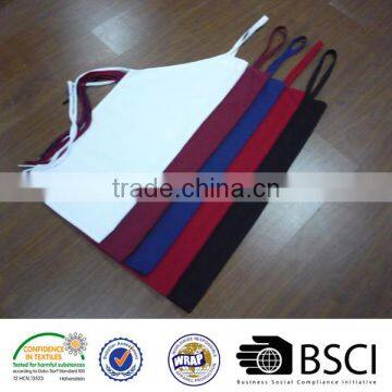 100%MJS Spun polyester bib aprons and 12x300D spun filament chef apron uniform aprons