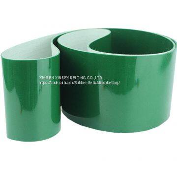 2mm Ply Green Conveyor Belt Smooth PVC Top Fabric Rough Bottom PB-G20 photo-5