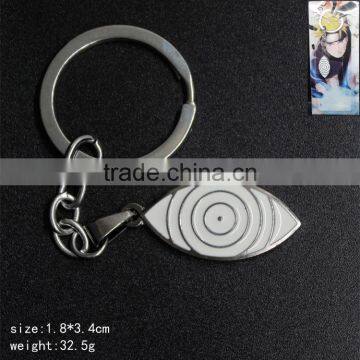 Hot Sale Pendant Japanese Cartoon Naruto Anime Unique Rinnegan Keychain