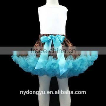 girl t tutu princesspettiskirt dance skirt/ girl contrast color princess dress/ girl princess pettiskirt