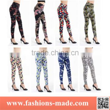 Wholesale Cheap 3D Leggings Digital Print Brushed Elastic