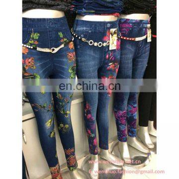 Wholesale Winter Women Imitation Jeans Leggings