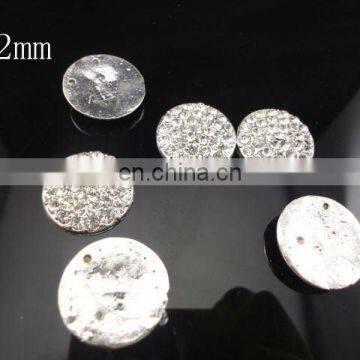 22mm Clear Alloy Full Of Crystal Buttons Spark Rhinestone Buttons Decoration Accessory