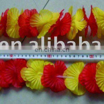 tropical flower garland lei hawaii hula necklace