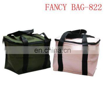 Portable square insulated lunch bag outside drink cooler bag