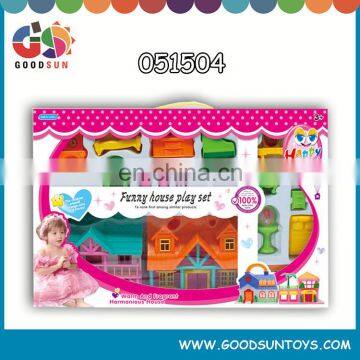 2015 hot sell pretend villa doll house with furniture for baby