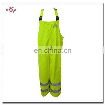 reflective safety rain bib overalls