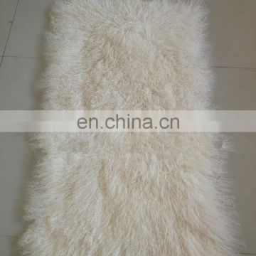 Wholesale long hairs Mongolian lamb fur plate Real Tibetan lamb fur plate