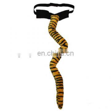 Oversized Black and yellow stripes tiger Tail