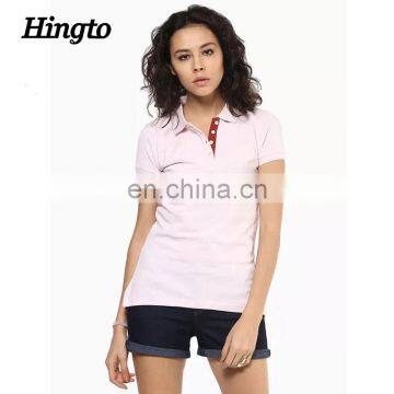 Women thin lightweight advertising t shirts polo 2016 different color custom
