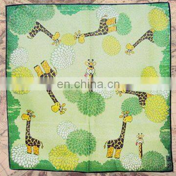 Giraffe Pattern hot sale 100% Cotton Wrapping Cloth Furoshiki