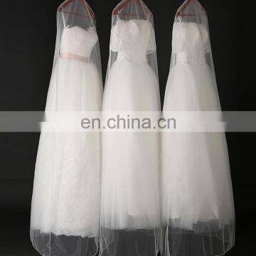 custom mesh wedding dress bag bridal dress cover visible wedding dress bag wholesale