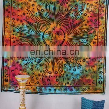 Indian Cotton Ombre Mandala Wall Hanging Ethnic Bohemian Gypsy Boho Queen Size Tapestry Beach Throw Bedspread