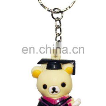 Graduation bear key chain