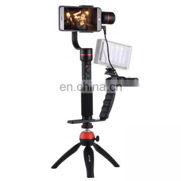 PULUZ G1 3-Axis Stabilizer Handheld Gimbal With Clamp Mount and Tripod Holder + L-Shape Bracket + Video Microphone photo-6