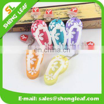 2016 promotional gifts custom Rubber slipper shaped mini cute usb