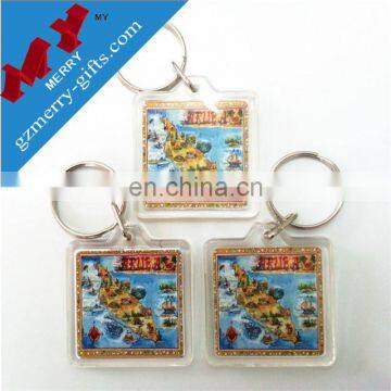 China supplier clear acrylic keychain wholesale