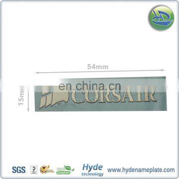 Custom Electroforming Nickel Metal Sticker, Customized Fashion Shiny Metal Decorative Logo Label Badge