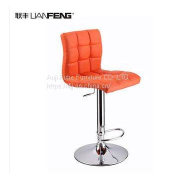 Lianfeng commercial bar chair adjustable height optional color Leather bar stool