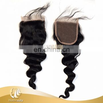 Hot Beauty 4 inch by 4 inch Swiss lace closure perfect match hair bundles