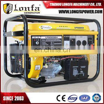 Portable key start 6kw 8500W 15hp Gasoline Generator air cooled