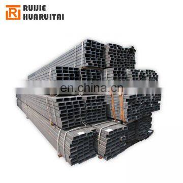 Mild rectangular 100x100 iron ms structure square erw black welded steel pipe with CE certificate